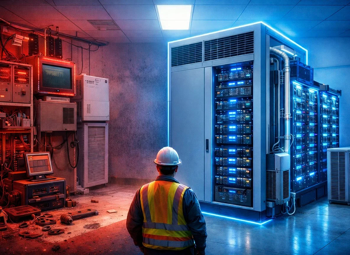 Old data center transformed for AI capacity